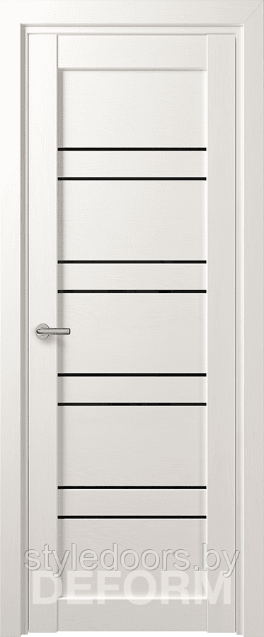 D15 DEFORM ДО черный лак 800*2000 Дуб шале снежный