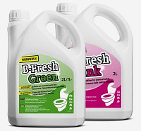 Комплект жидкостей для биотуалета B-Fresh Green 2л. + B-Fresh Pink 2л.