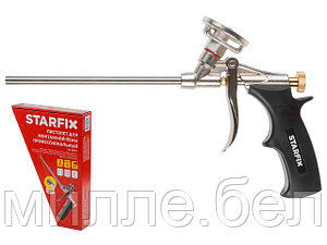 Пистолет для монтажной пены STARFIX (в комплекте 2 насадки)