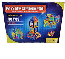 Магнитный конструктор MAGFORMERS, 38 деталей, арт.006А