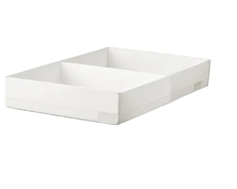 IKEA/ СТУК Ящик с отделениями, белый34x51x10 см