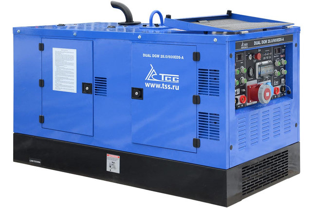 Двухпостовой дизельный сварочный генератор TSS DUAL DGW 28/600EDS-A, фото 2