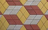 Тротуарная плитка Ромб 246x146x60 цвет Коричневый