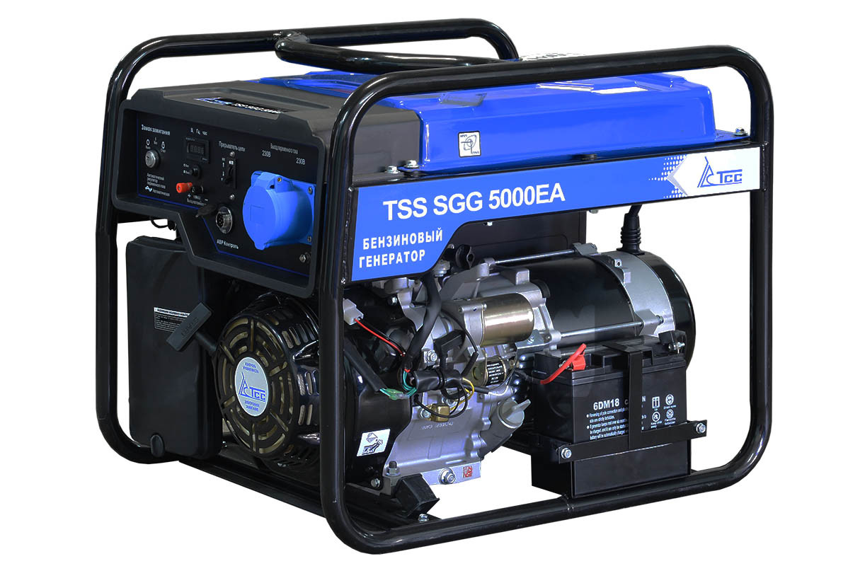 Бензогенератор TSS SGG 5000 EA c АВР (5 кВт, 220В) - фото 2 - id-p138683567