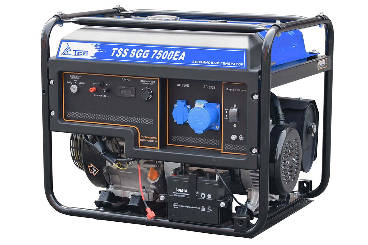 Бензогенератор TSS SGG 7500ЕA (7,5 кВт, 220В) - фото 1 - id-p138685824