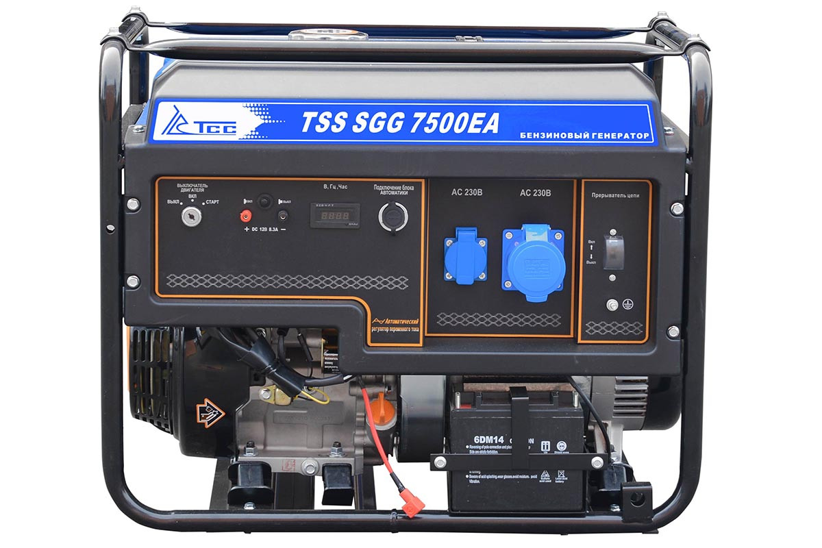 Бензогенератор TSS SGG 7500ЕA (7,5 кВт, 220В) - фото 2 - id-p138685824