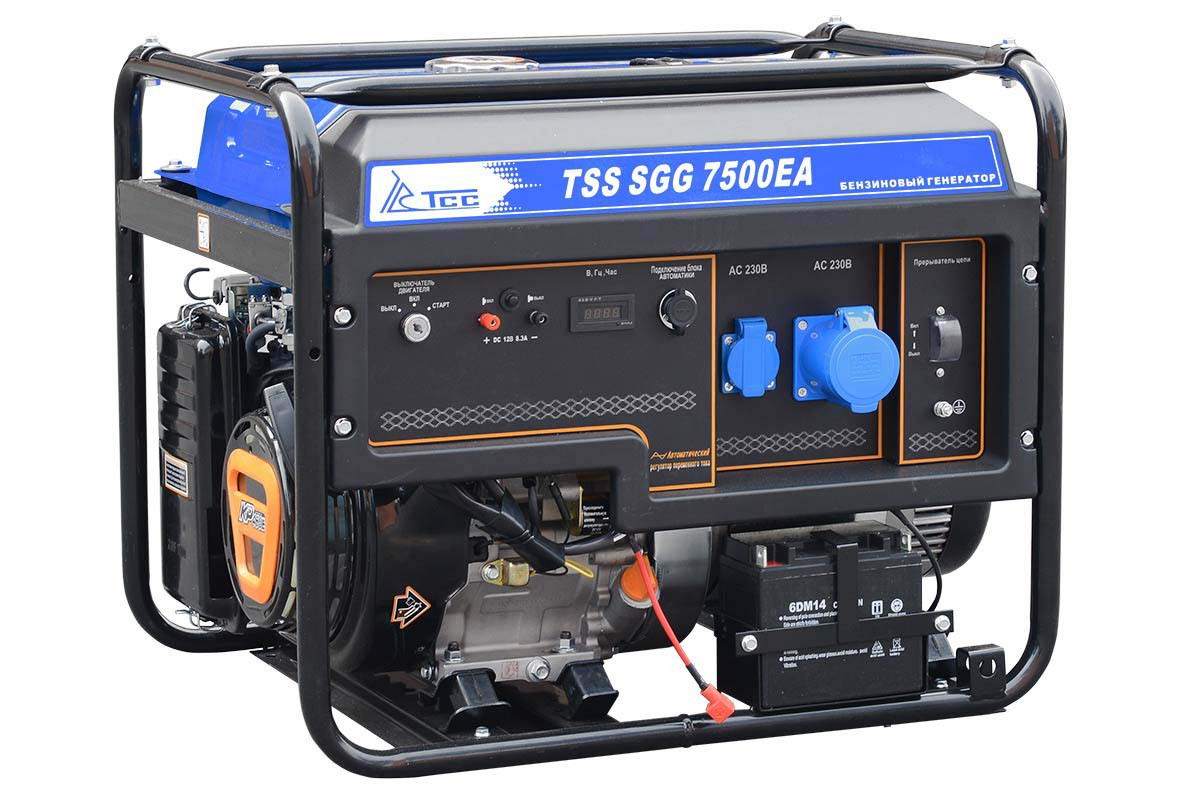 Бензогенератор TSS SGG 7500ЕA (7,5 кВт, 220В) - фото 3 - id-p138685824