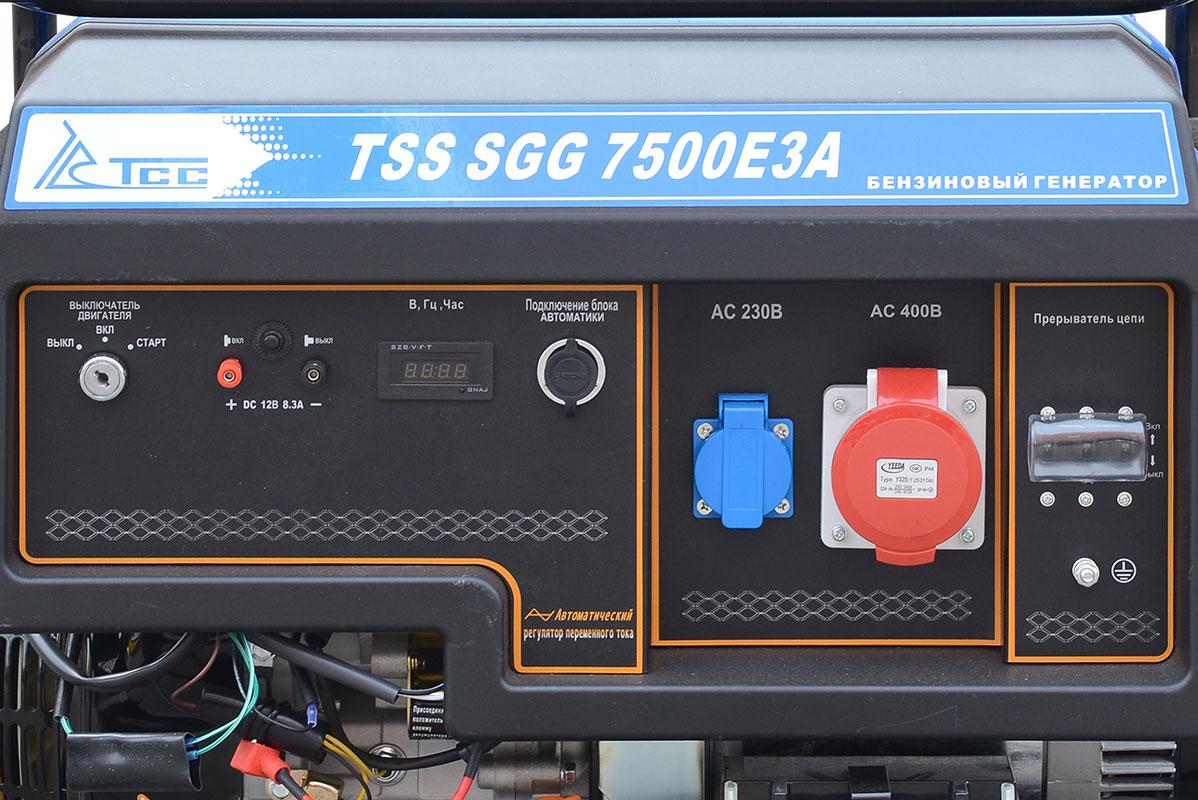Бензогенератор TSS SGG 7500E3A (7.5 кВт, 380В) - фото 2 - id-p138686122
