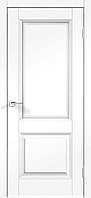 Дверное полотно SoftTouch SoftTouch ALTO 6 800х2000 цвет Ясень белый структурный стекло Мателюкс, контур №1