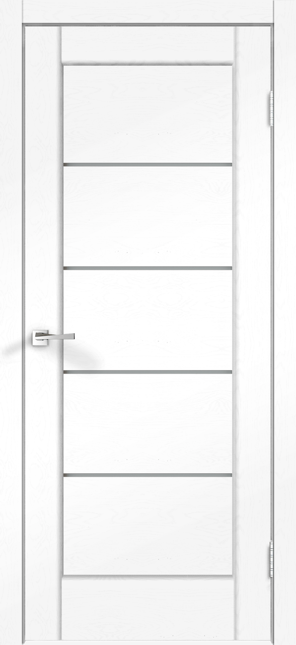 Дверное полотно SoftTouch SoftTouch PREMIER 1 900х2000 цвет Ясень белый структурный стекло Мателюкс