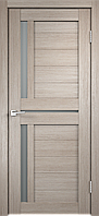 Дверное полотно Экошпон DUPLEX 3 600х2000 цвет Капучино стекло Мателюкс Межкомнатная дверь