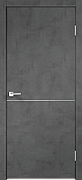 Дверное полотно Экошпон TECHNO М1 800х2000 цвет Муар темно-серый