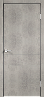 Дверное полотно Экошпон TECHNO М1 800х2000 цвет Муар светло-серый