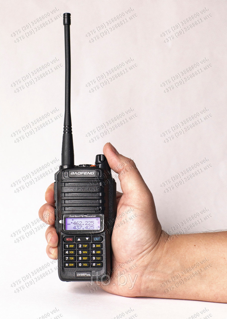 Рация Baofeng UV-9R Plus (IP67, 8w, III режима мощности) радиостанция портативная - фото 4 - id-p138692252