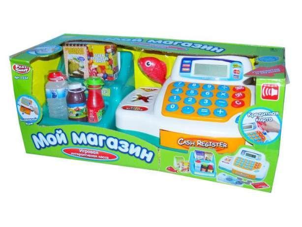 Детская касса Мой магазин Joy Toy с калькулятором,сканером,продуктами, со светом и звуком - фото 2 - id-p138696090