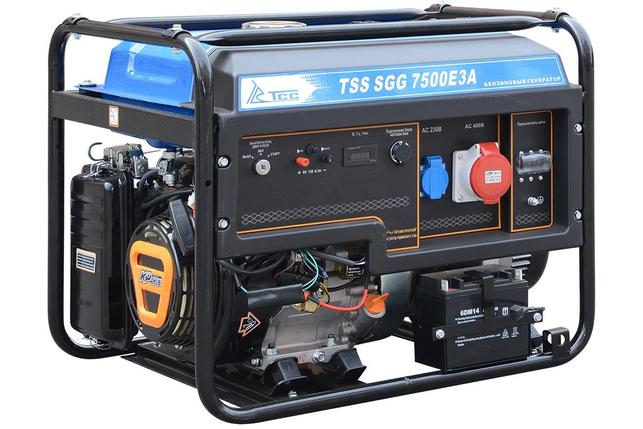 Бензогенератор TSS SGG 7500E3A в кожухе (7.5 кВт, 380В), фото 2