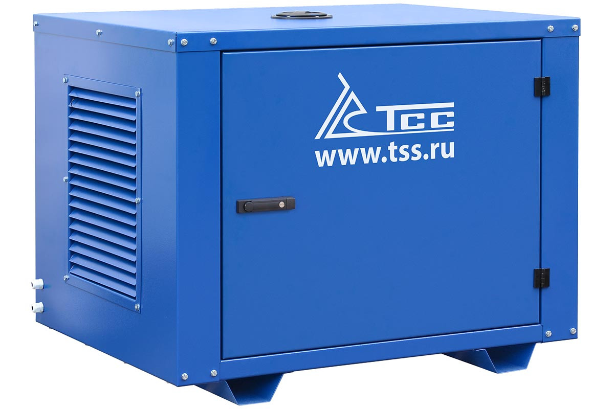 Бензогенератор TSS SGG 8000EH3NU в кожухе (8 кВт, 380В) - фото 1 - id-p138696585