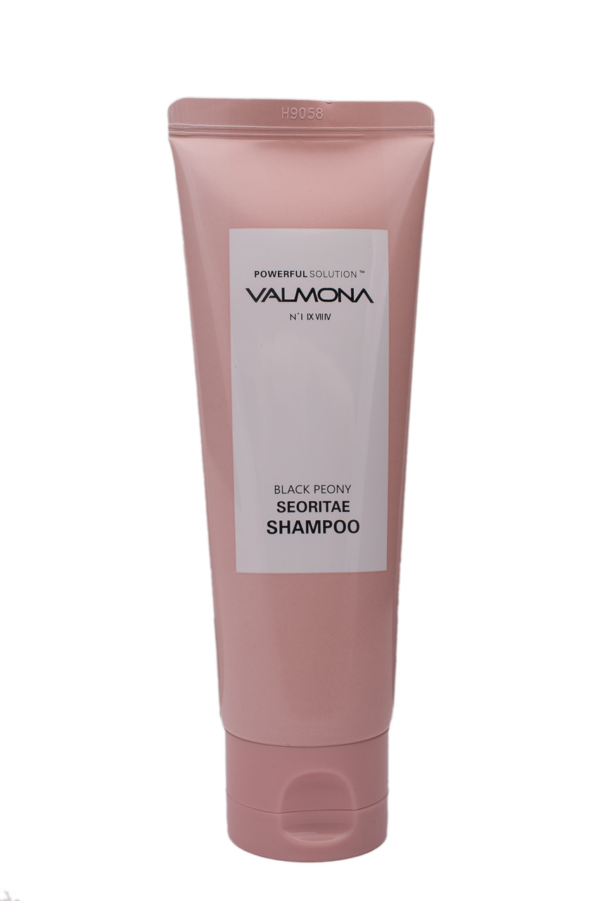 Шампунь для волос ЧЕРНЫЙ ПИОН/БОБЫ Powerful Solution Black Peony Seoritae Shampoo (VALMONA), 100 мл