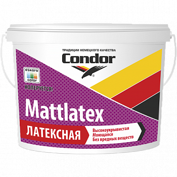 Краска ВД "Mattlatex" (Матлатекс), ведро 2.5 л (3.75 кг)