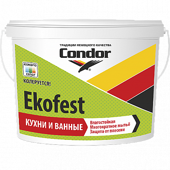 Краска ВД "Ekofest" (Экофест), ведро 1 л (1,5 кг)