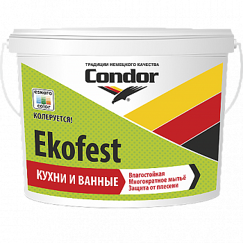 Краска ВД "Ekofest" (Экофест), ведро 1 л (1,5 кг) - фото 1 - id-p138698456