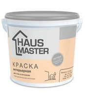 Краска HAUS MASTER белая интерьерная 1,0 л (1,4 кг)