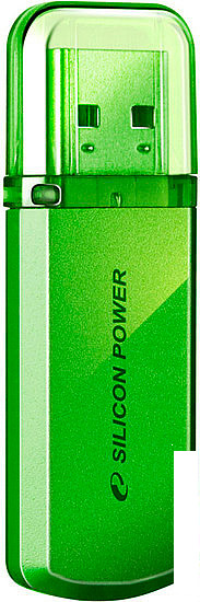 USB Flash Silicon-Power Helios 101 Green 64GB (SP064GBUF2101V1N) - фото 1 - id-p138698580