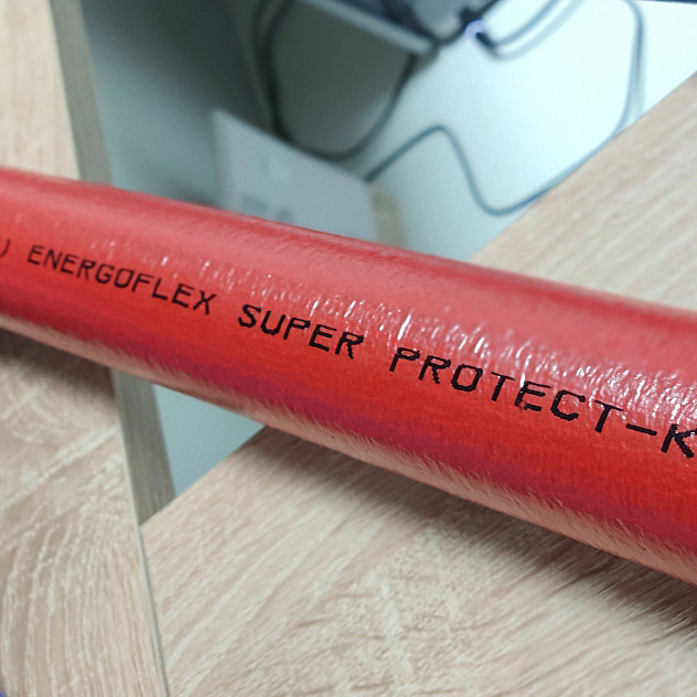 Теплоизоляция для труб ENERGOFLEX SUPER PROTECT красная 18/9-2м - фото 2 - id-p124380327