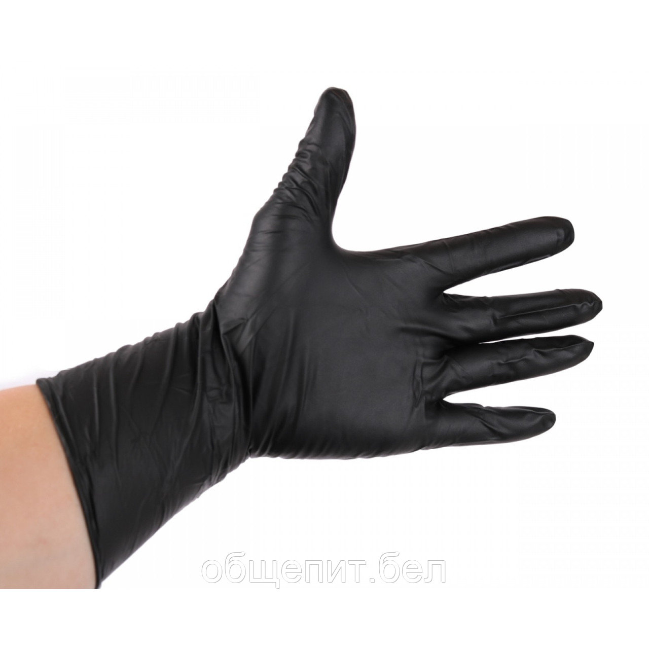 Перчатки нитриловые черные L, M,XL 100 шт (цена с НДС) - фото 1 - id-p138740398
