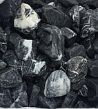 Мраморный чёрный щебень галтованный 20-40 мм, фото 10