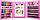 Набор для рисования 208 предметов "Юный художник" с мольбертом (розовый), фото 5