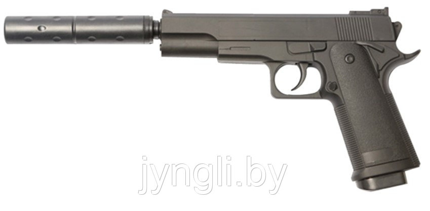 Страйкбольный пистолет Galaxy G.053B пружинный, 6 мм (копия Colt 1911) - фото 1 - id-p138759277