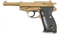 Страйкбольный пистолет Galaxy G.21D пружинный песочный, 6 мм (копия Walther P38)