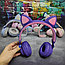 Беспроводные наушники Cat Ear LED032 Кошачьи ушки (матовые) Фиолетовые, фото 10