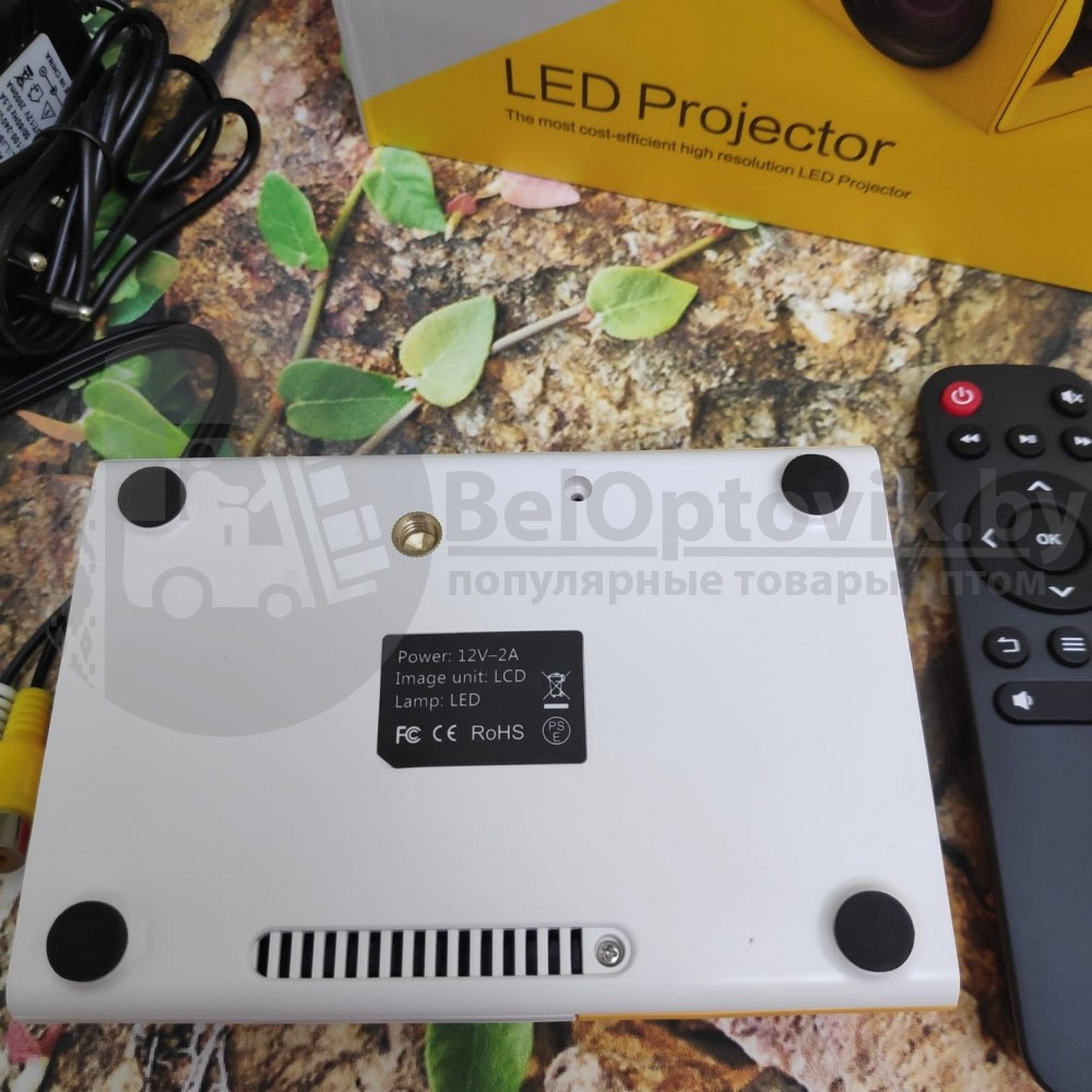 LED Projector портативный переносной проектор светодиодный Aao YG300 (домашний кинотеатр) от сети 220В с USB - фото 4 - id-p138763939