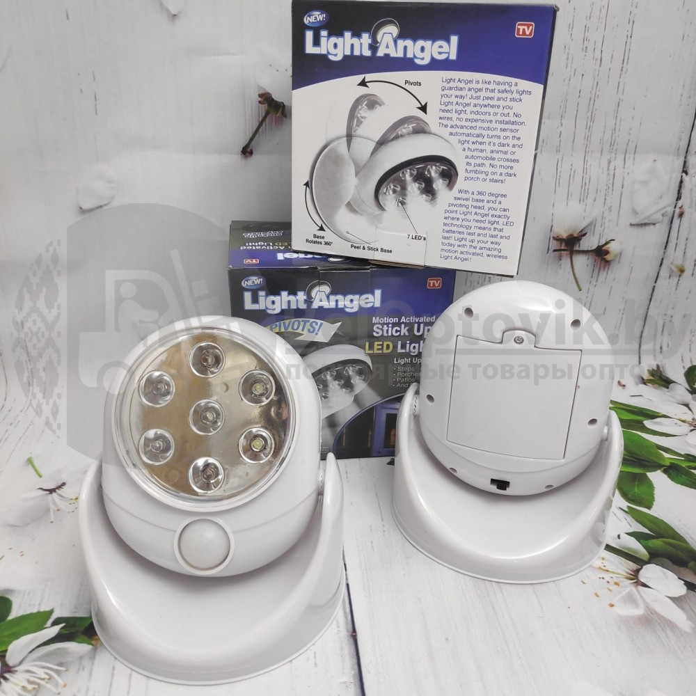 Беспроводная светодиодная лампа с датчиком движения Light Angel - фото 9 - id-p138767831