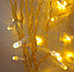 Светодиодная гирлянда Дождь 3х3 метра 320 Led белый провод Желтая, фото 5