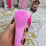 Вибрирующая силиконовая щетка для очистки лица Happy Alliance Hand Held, заряд USB Нежно-розовая, фото 9