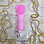 Вибрирующая силиконовая щетка для очистки лица Happy Alliance Hand Held, заряд USB Нежно-розовая, фото 6