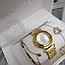 Подарочный набор Pandora (часы, подвеска-Сердце, браслет) Золото с белым циферблатом, фото 6