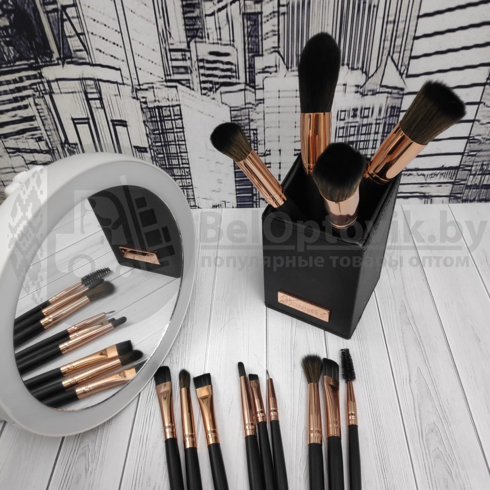 Набор кистей Premium класса с подставкой BH Signature Rose Gold 13 (кистей) Piece Brush Set Нежный мраморно - - фото 7 - id-p138767286