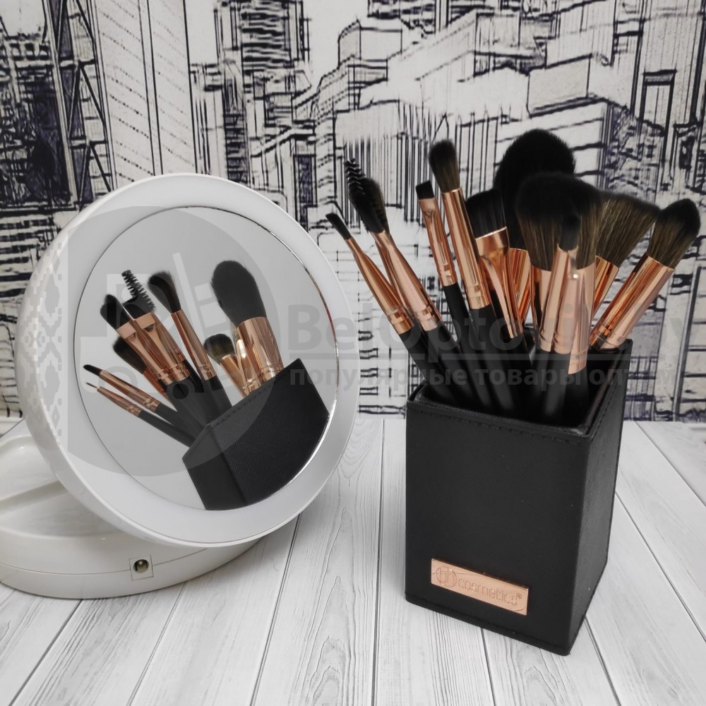 Набор кистей Premium класса с подставкой BH Signature Rose Gold 13 (кистей) Piece Brush Set Нежный мраморно - - фото 10 - id-p138767286