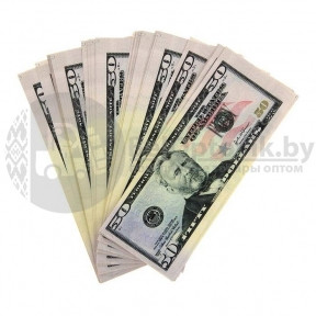 Купюры бутафорные доллары, евро, рубли (1 пачка) 50 USD бутафорных (100 шт. в пачке)