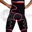 Женский утягивающий  костюм из неопрена Waist Band костюм (Фитнес боди для похудения) S/M  Черный с розовым, фото 9