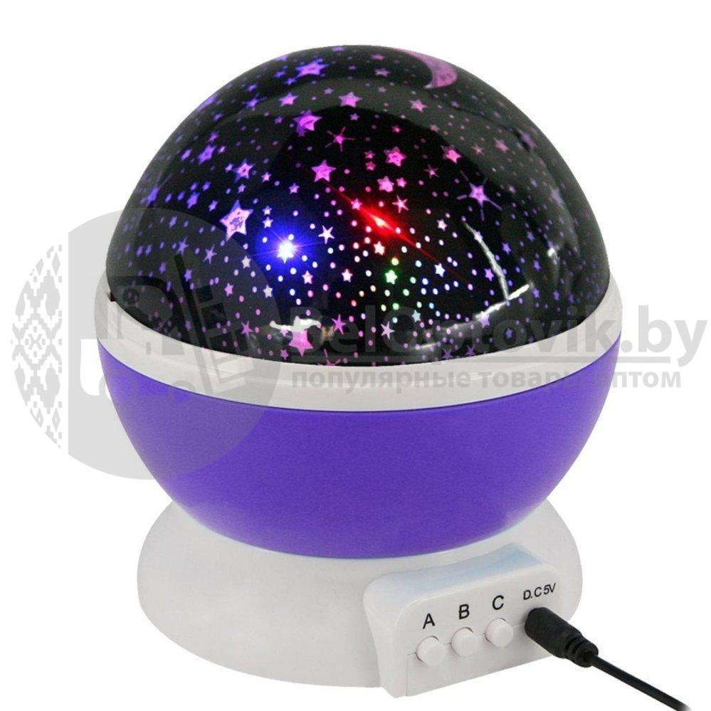 Ночник-проектор STAR MASTER Звездное небо Фиолетовый Звезды - фото 10 - id-p138766646