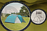 Палатка туристическая LanYu 1607 4-х местная 210200х230х165 см тамбурнавес, фото 5