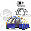 Палатка 4-х местная Ангар с тамбуром LanYu 1801 туристическая 240120120x260x200см, фото 8