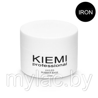 Каучуковое базовое покрытие Kiemi Professional RUBBER BASE IRON (средняя жесткость), 30 мл.