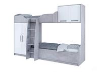 Кровать SV-мебель МС Грей Цемент св./Белый без фотопечати