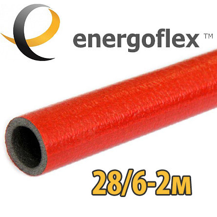 Теплоизоляция для труб ENERGOFLEX SUPER PROTECT красная 28/6-2м - фото 1 - id-p138796848